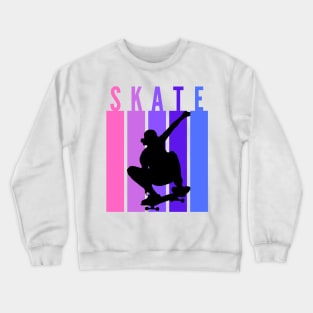 Skate (pink) Crewneck Sweatshirt